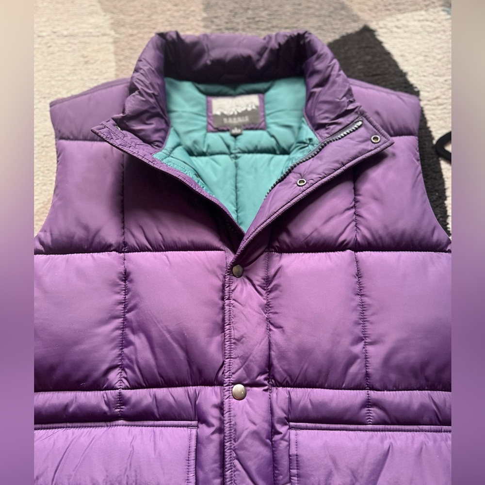 J. Crew Teal and Purple Puffer Vest - Picture 4 of 4
